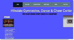 Desktop Screenshot of hillsdalegymnasticscenter.com